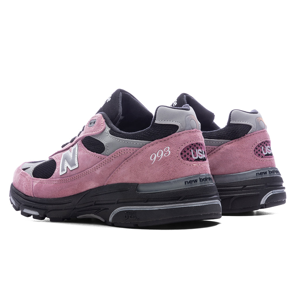 Made in USA 993 - Pink Taffy/Black/Slate Grey