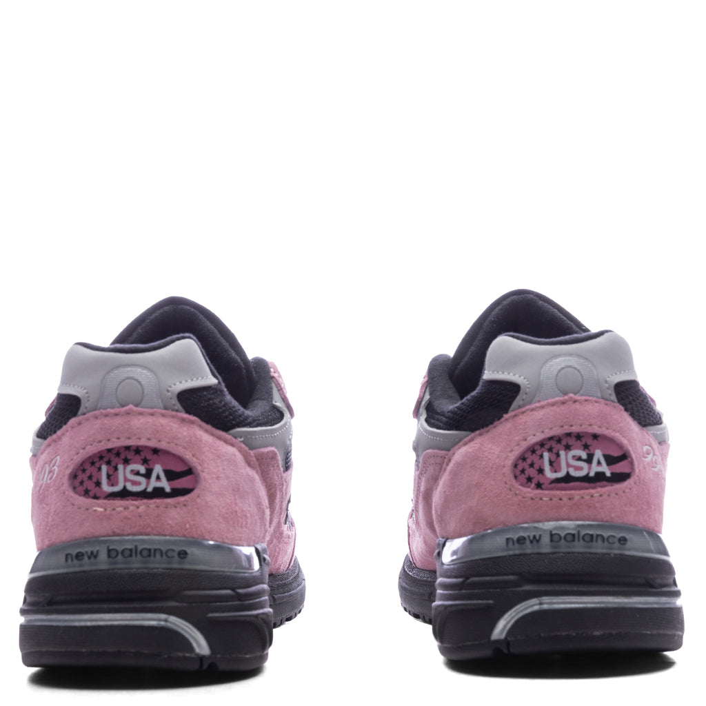 Made in USA 993 - Pink Taffy/Black/Slate Grey