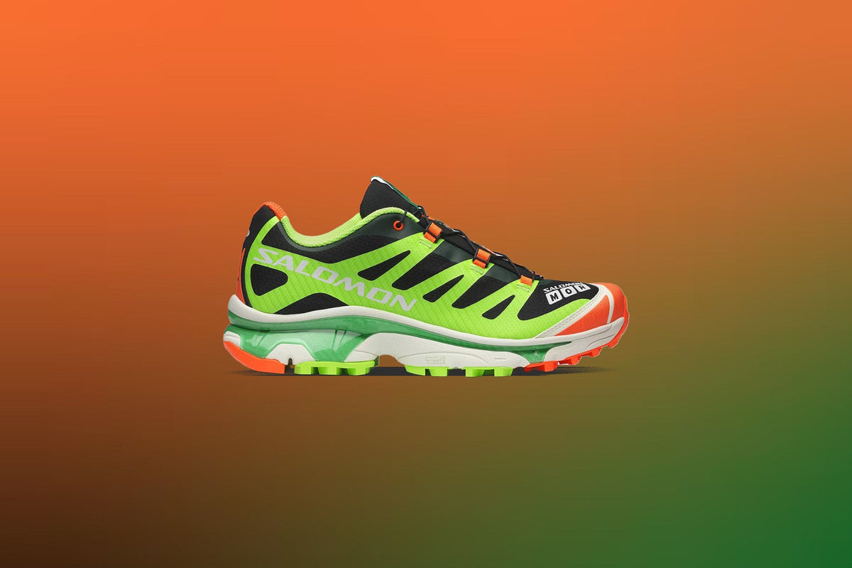 Salomon x Feid XT-4 OG Ferxxocalipsis - Black/Green Gecko/Shocking Orange